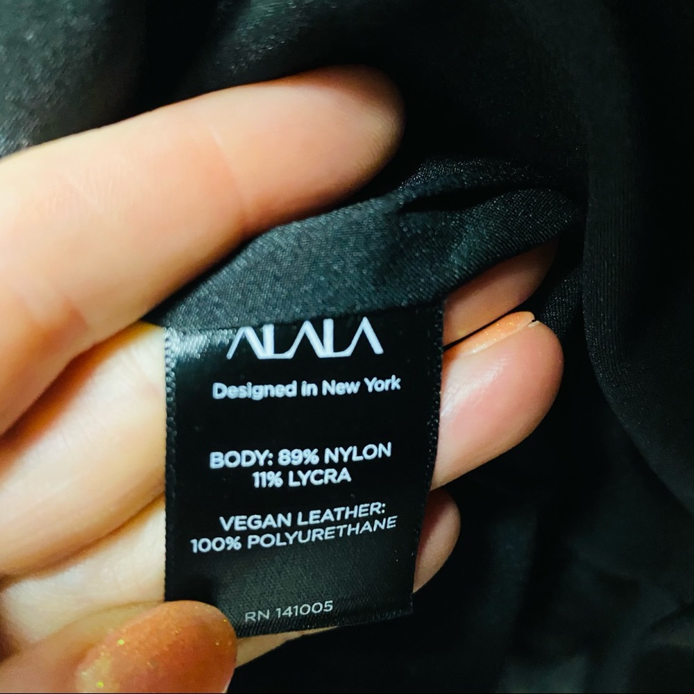 NWOT Alala Vegan Leather Jacket in Black Size XSmall - Picture 4 of 5